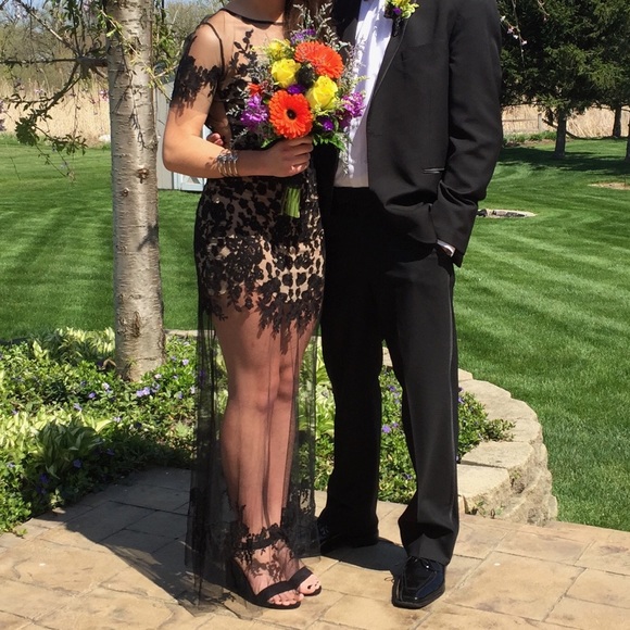 For Love and Lemons Embroidered Mesh Dress / Prom - Picture 9 of 11